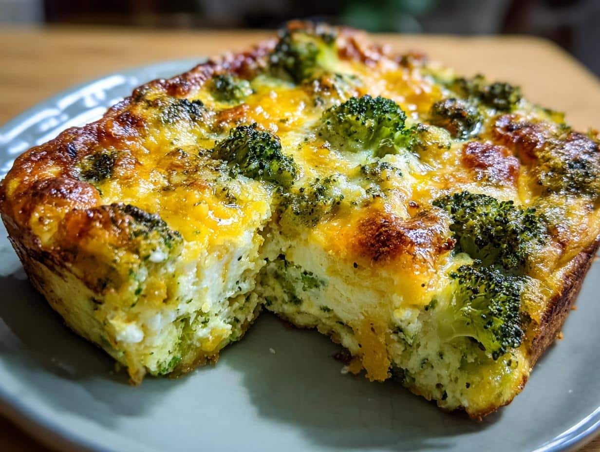 Breakfast Broccoli Bake Cheesy