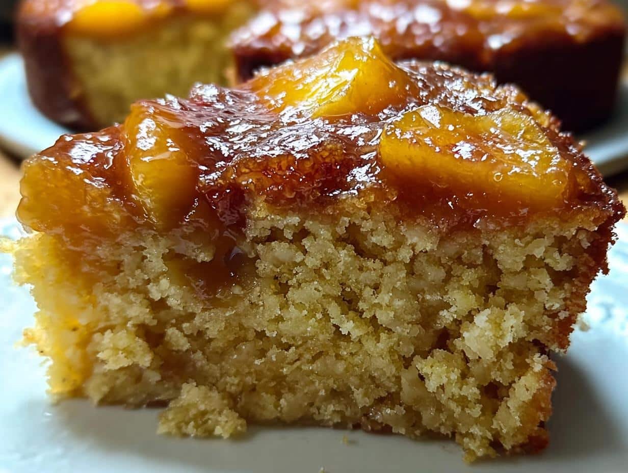 Brown Sugar Peach Cake: 15 Minute Sweet Treat - Brown Sugar Peach Cake - additional detail
