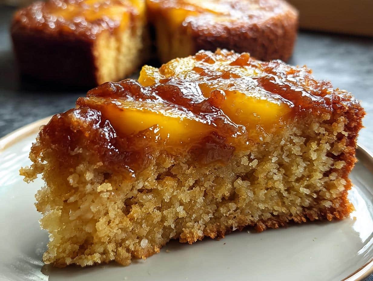 Brown Sugar Peach Cake: 15 Minute Sweet Treat - Brown Sugar Peach Cake - additional detail