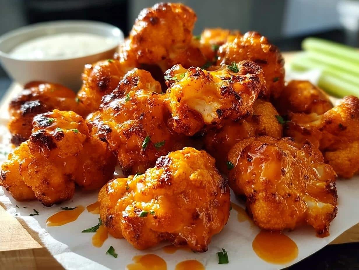 Incredible Buffalo Cauliflower Wings: Easy Recipe - Buffalo Cauliflower Wings Incredible - additional detail