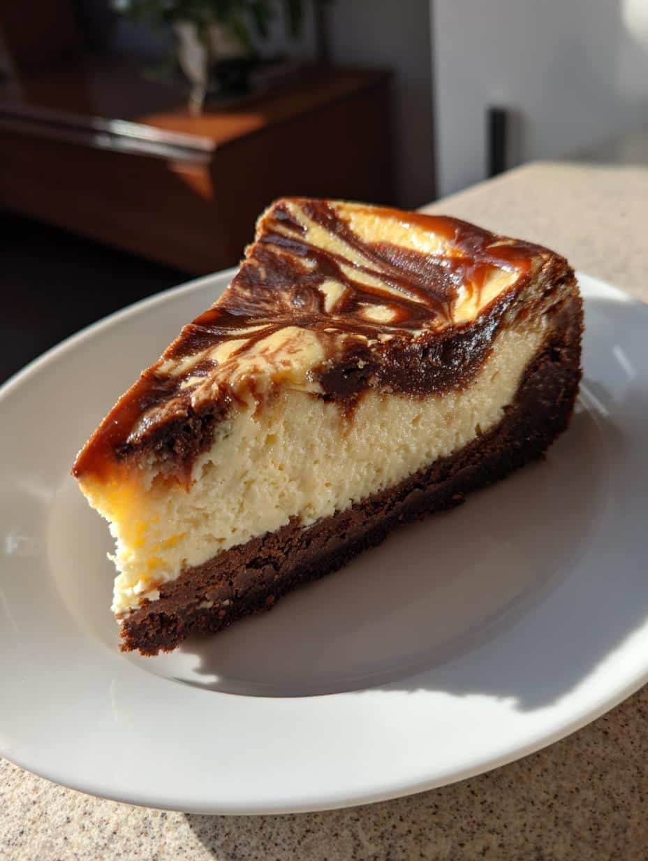 Caramel Brownie Cheesecake - detail 1