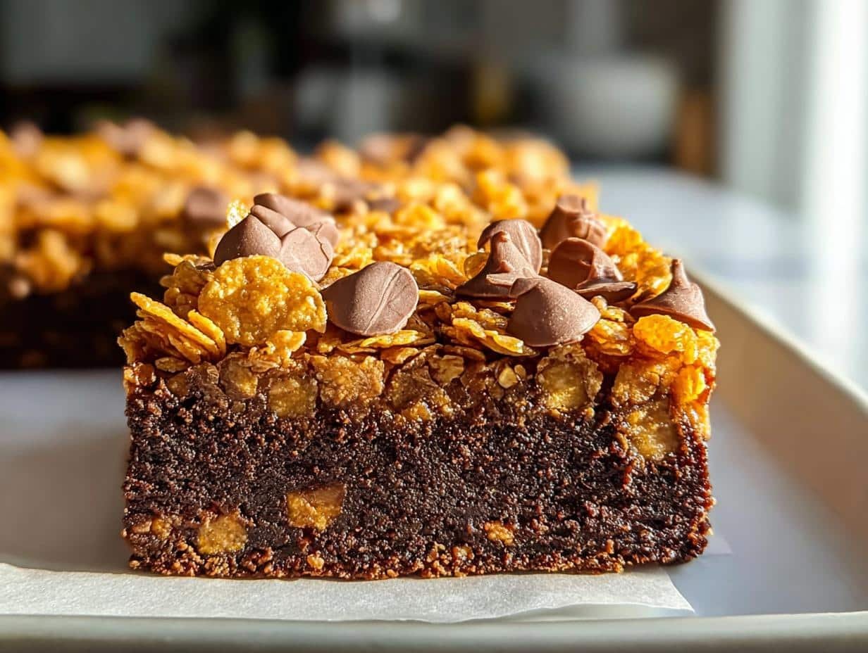 Caramel Cornflake Brownies Incredible
