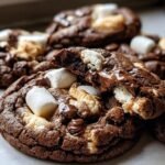 Chocolate Marshmallow Swirl Cookies