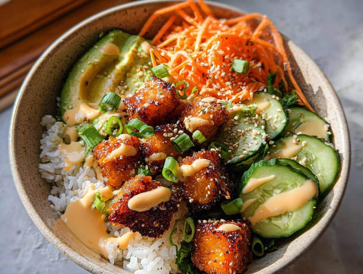 Crispy Bang Bang Salmon - Crispy Bang Bang Salmon - additional detail