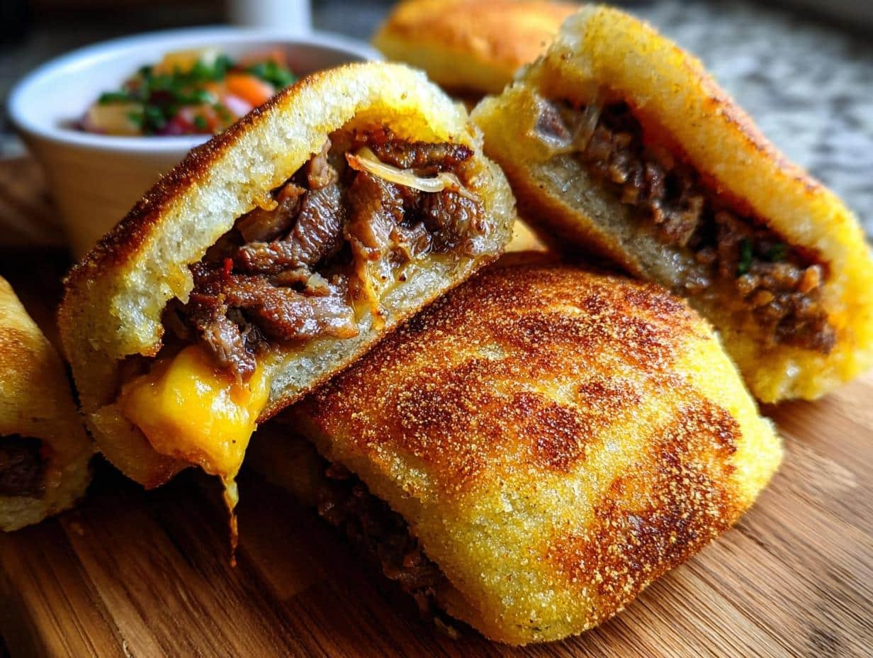 Fluffy Pan Bread Beef