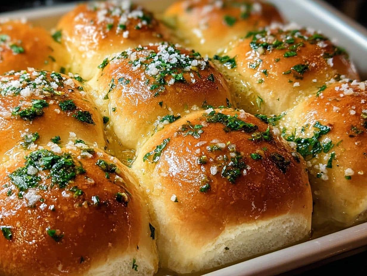 Amazing Garlic Bread Rolls: 12 Servings - Garlic Bread Rolls - additional detail