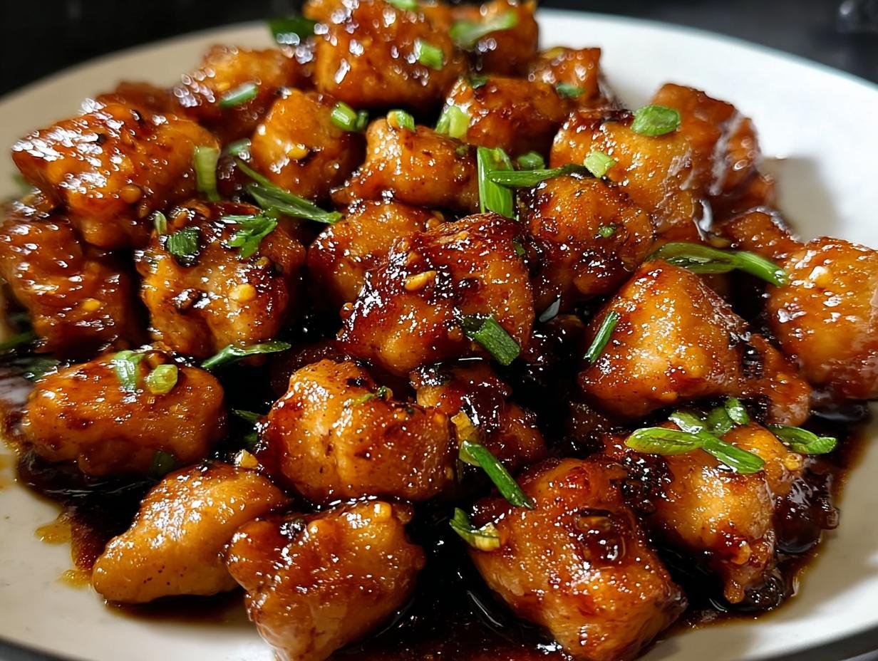 Honey Garlic CHICKEN BITES: 1 Pan AMAZING Meal - Honey Garlic Chicken Bites - main visual representation