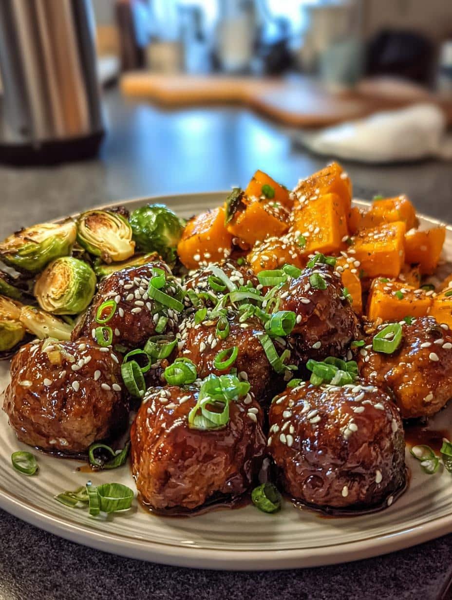 Korean BBQ Meatballs - detail 2