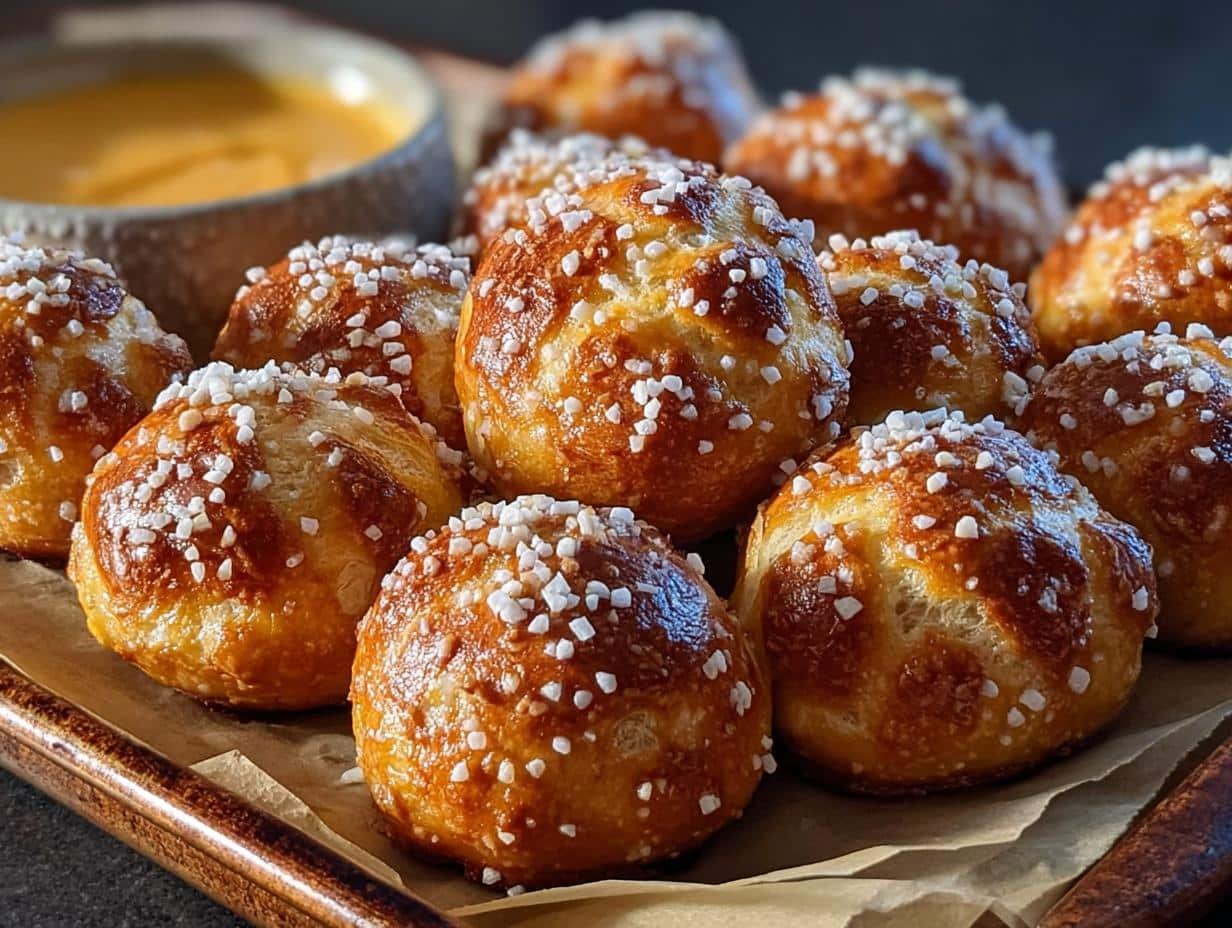 Soft Pretzel Bites: 1 amazing dough recipe - Soft Pretzel Bites - additional detail