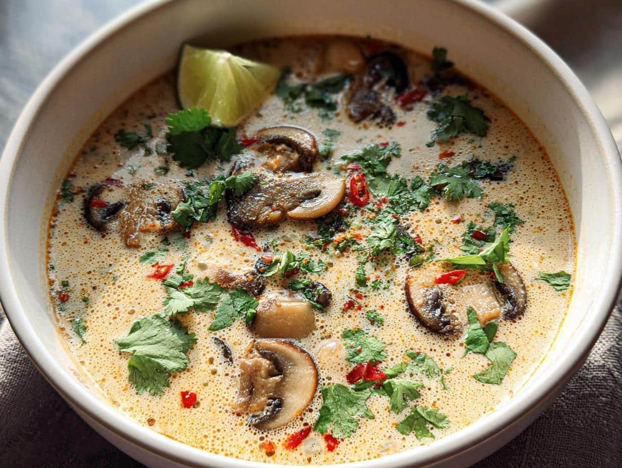 Thai Coconut Soup Mushrooms