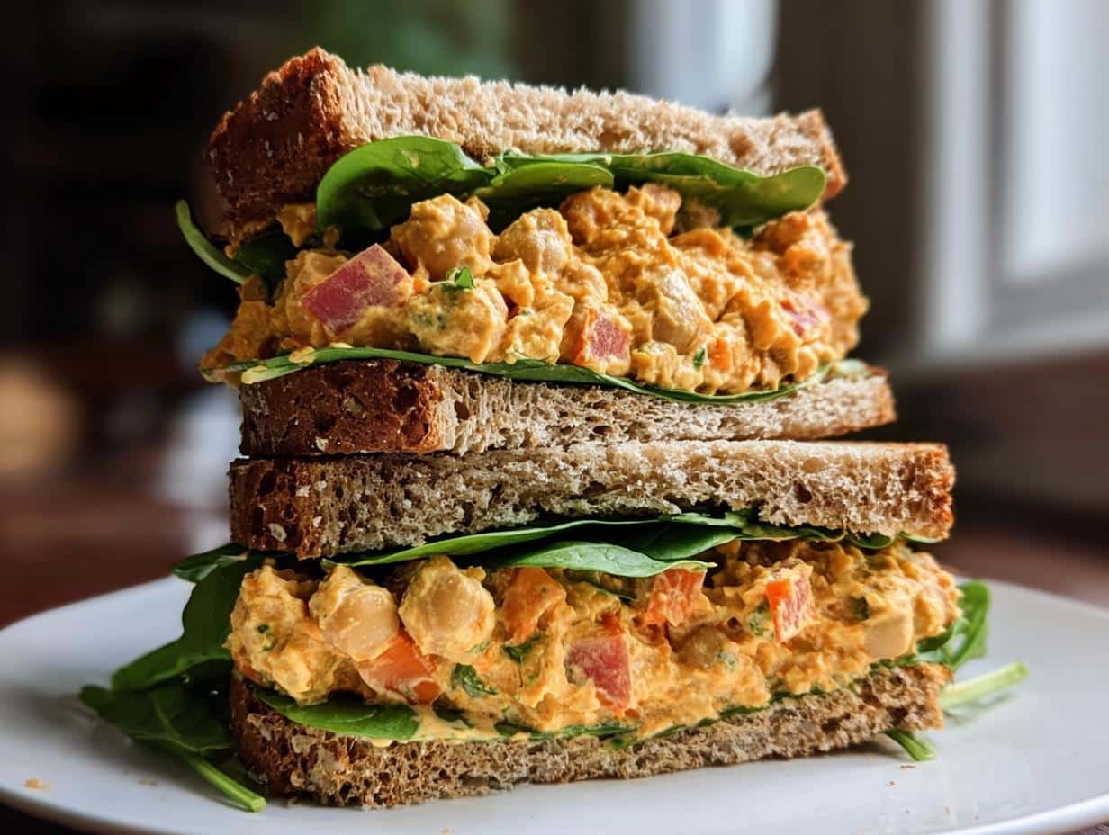 Vegan Buffalo Chickpea Salad