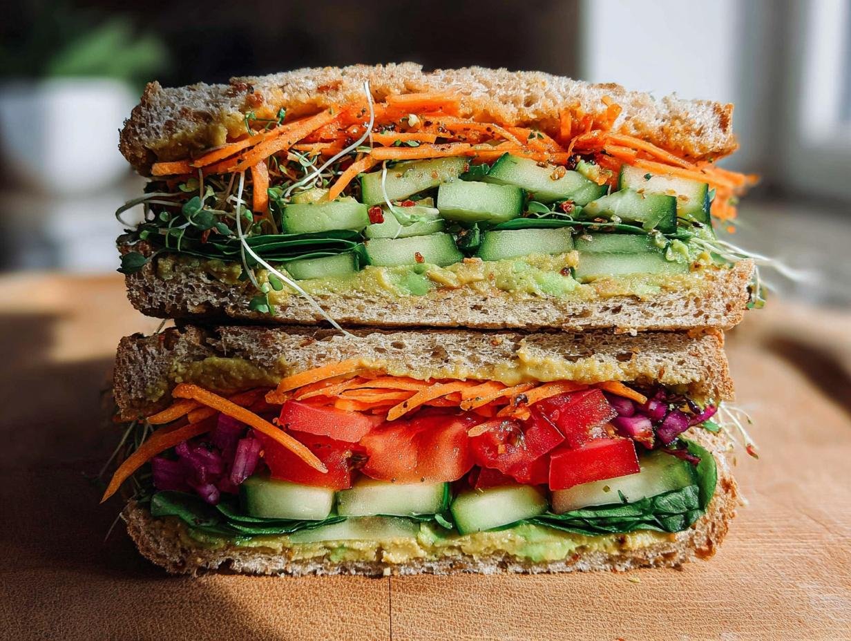 Veggie Sandwich: 1 Amazing Recipe for 20 Minutes - Veggie Sandwich - additional detail