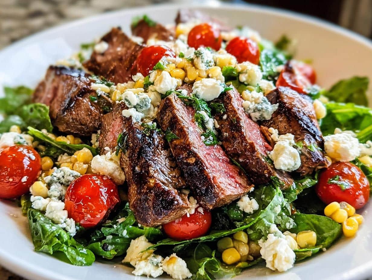 Balsamic Steak Gorgonzola Salad: 1 Amazing Recipe - Balsamic Steak Gorgonzola Salad - additional detail