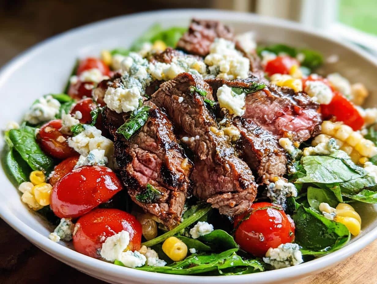 Balsamic Steak Gorgonzola Salad: 1 Amazing Recipe - Balsamic Steak Gorgonzola Salad - additional detail