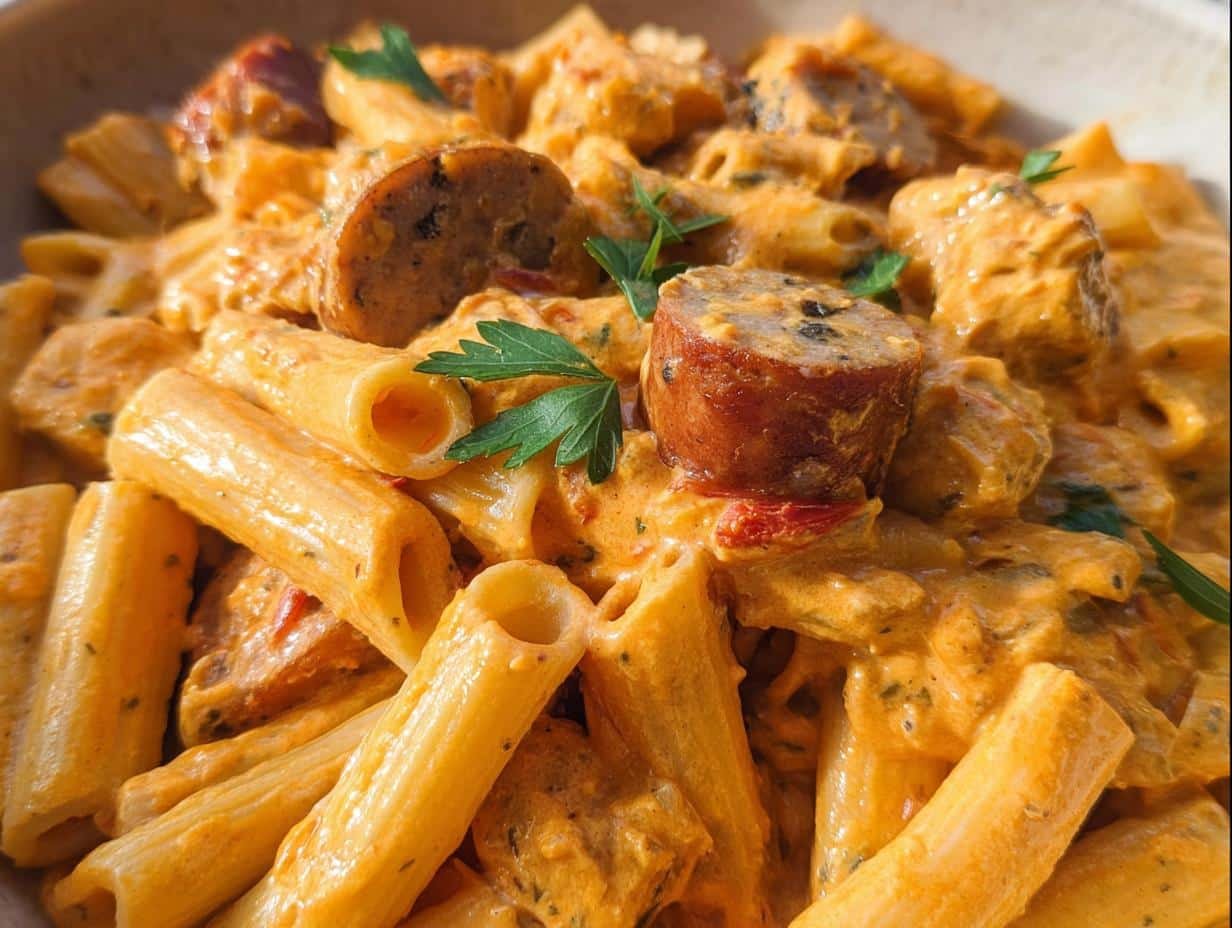 Bratwurst Pasta Spicy Cream