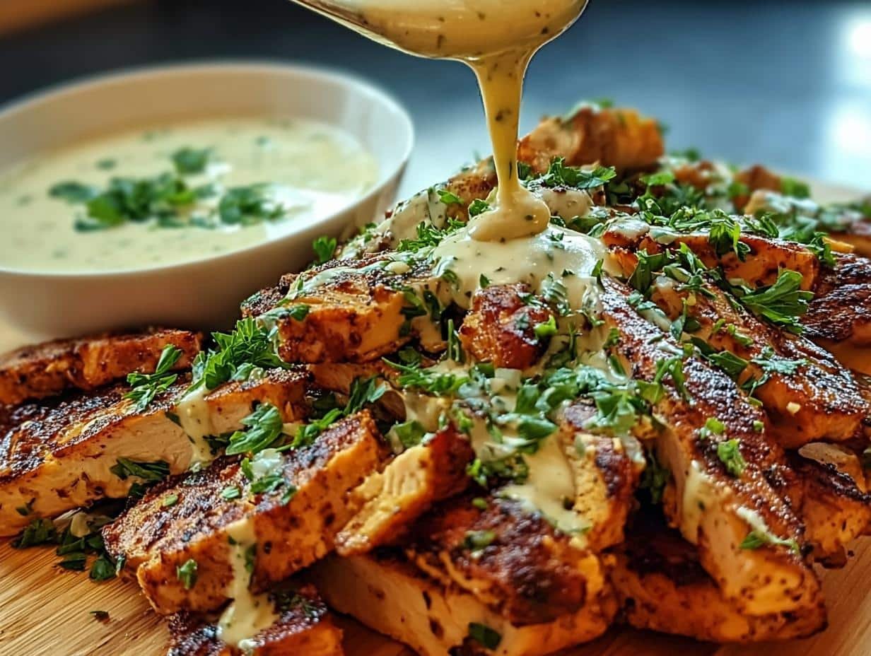 Chicken Shawarma Creamy Garlic: Amazing Flavor - Chicken Shawarma Creamy Garlic - main visual representation