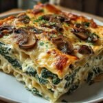 Creamy Spinach Mushroom Lasagna