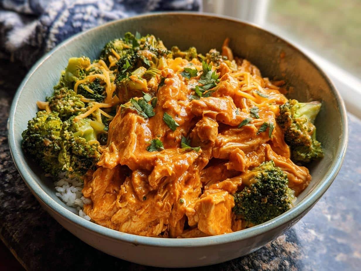 Crockpot Buffalo Chicken Broccoli
