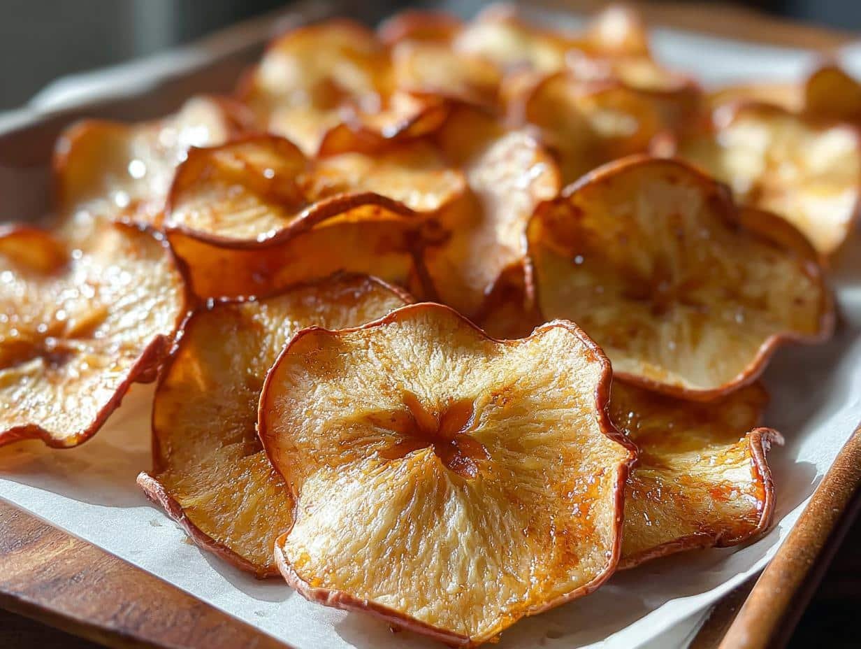Easiest Caramel Apple Chips