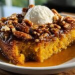 Easiest Caramel Pumpkin Cobbler