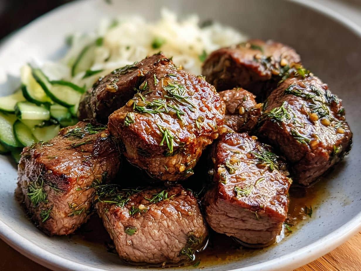 Amazing Garlic Butter Steak Bites, 15 Min - Garlic Butter Steak Bites - additional detail