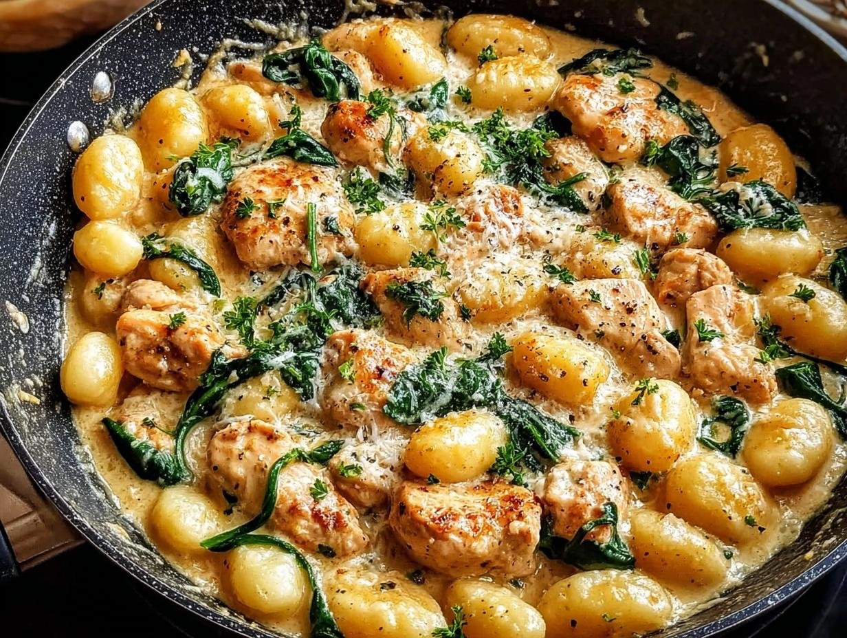 Garlic Chicken Gnocchi Skillet: 10 Min Wonder - Garlic Chicken Gnocchi Skillet - main visual representation