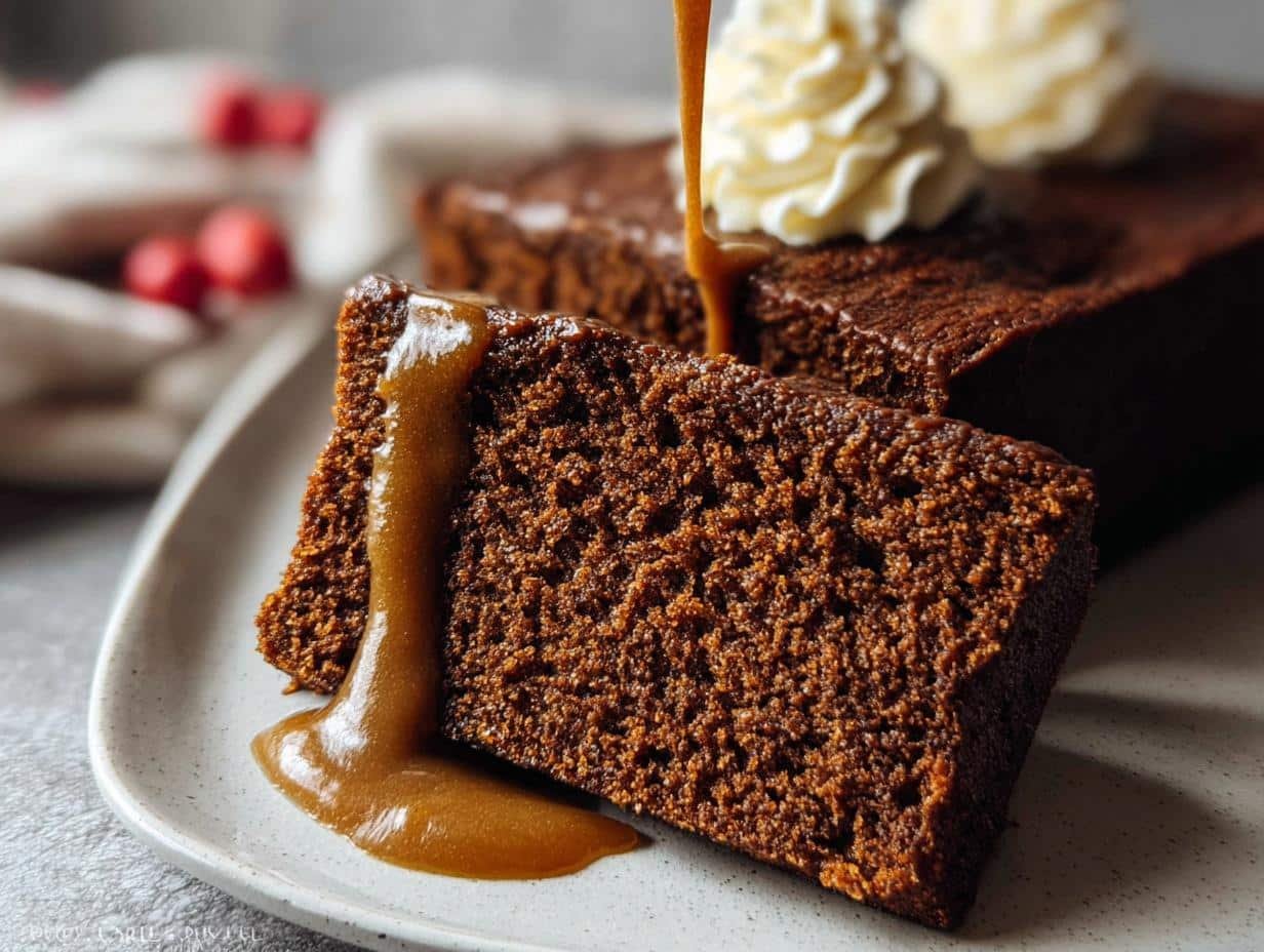Amazing Gingerbread Cake: 15 Minute Prep - Gingerbread Cake - additional detail