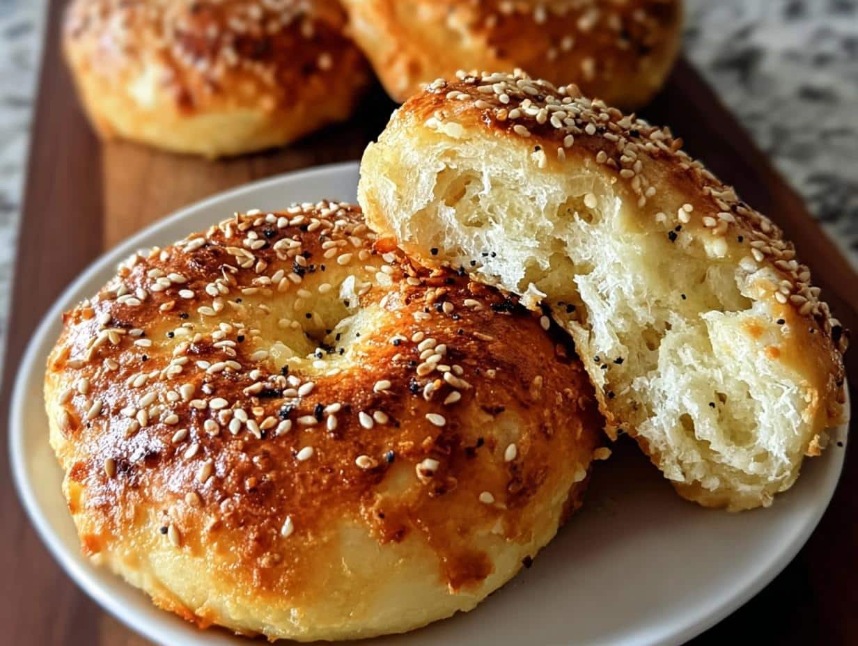 Greek Yogurt Bagels