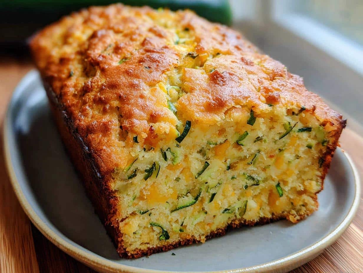 Savory Green Onion Zucchini Cheddar: Amazing Loaf - Green Onion Zucchini Cheddar - additional detail