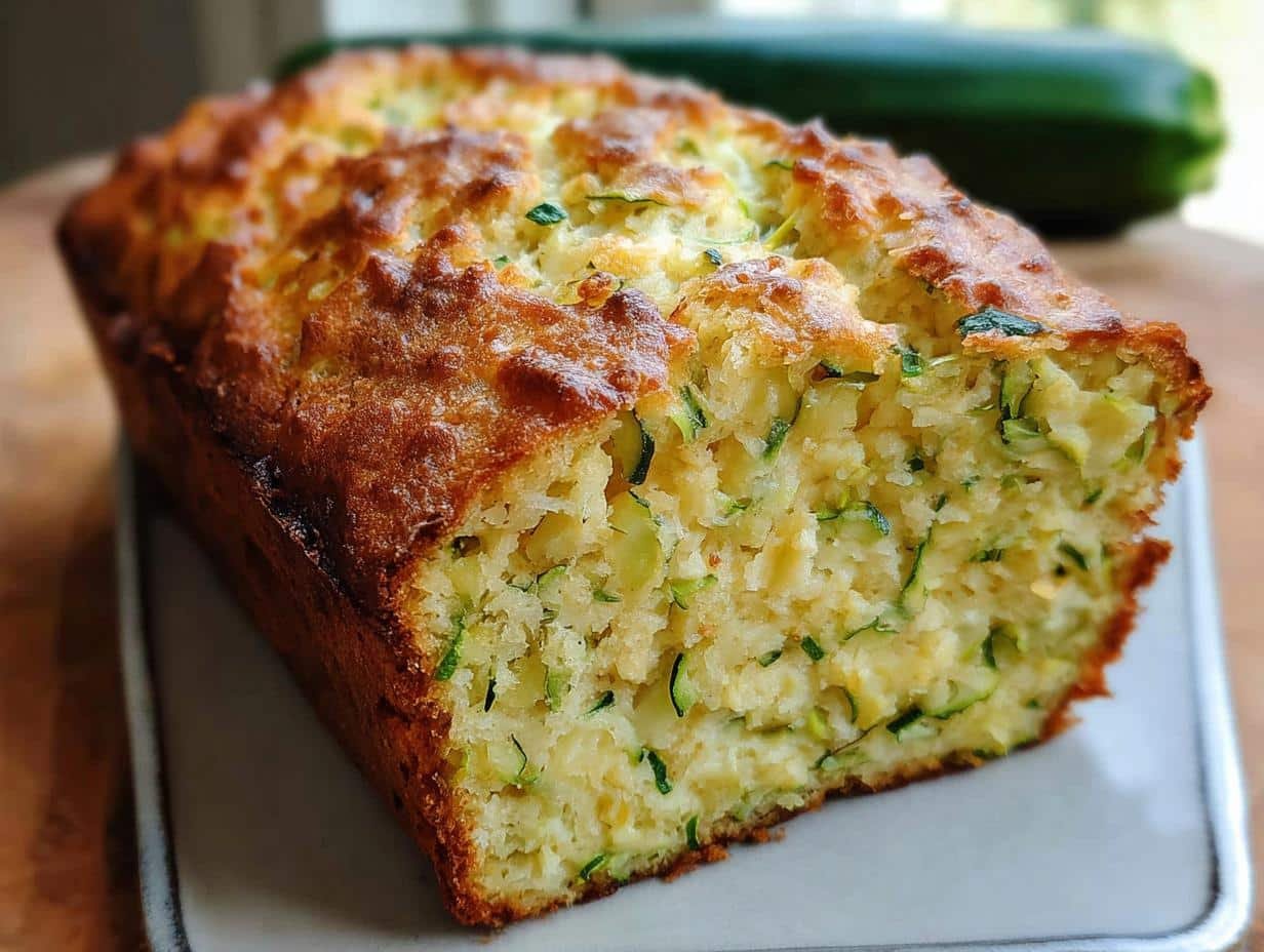 Savory Green Onion Zucchini Cheddar: Amazing Loaf - Green Onion Zucchini Cheddar - additional detail