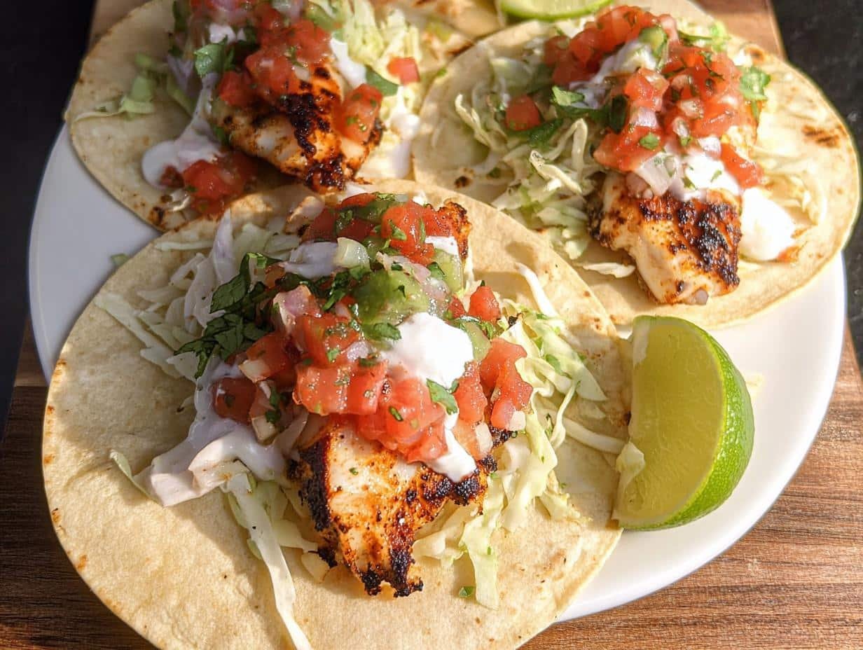 Grilled Tilapia Fish Tacos: Amazing & Easy - Grilled Tilapia Fish Tacos - additional detail