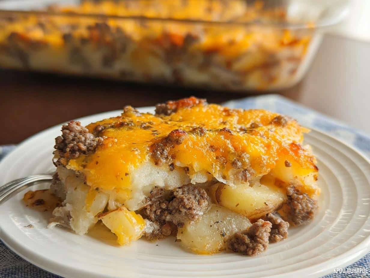 Delicious Hamburger Potato Casserole in 20 Mins - Hamburger Potato Casserole - additional detail