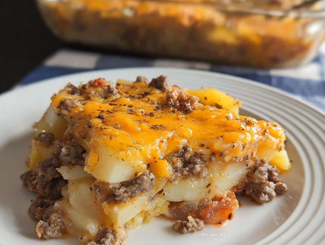 Delicious Hamburger Potato Casserole in 20 Mins - Hamburger Potato Casserole - additional detail