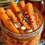 Hot Honey Pickled Carrots
