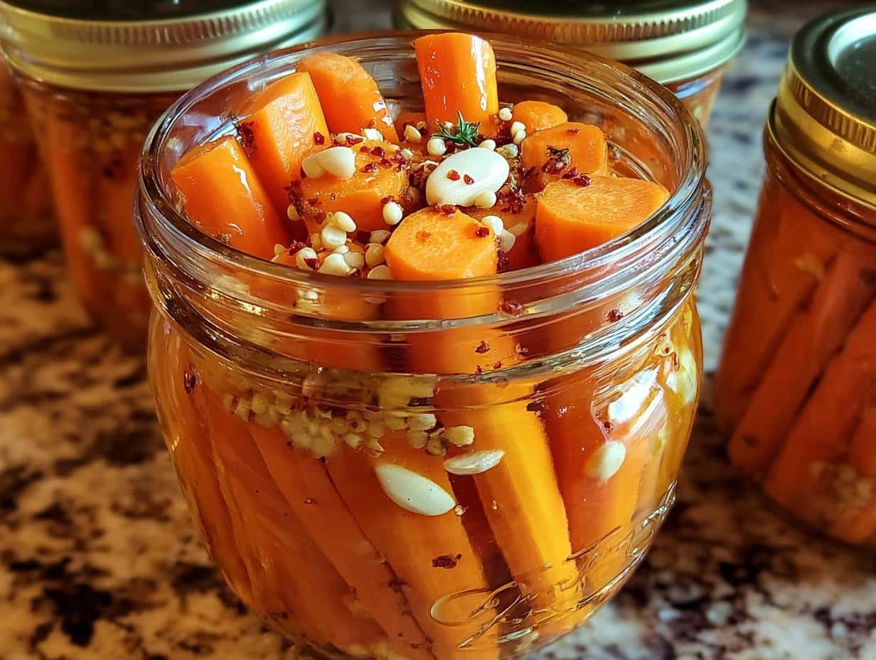 Hot Honey Pickled Carrots: 1 Amazing Recipe - Hot Honey Pickled Carrots - additional detail