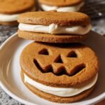 Jack Lantern Sandwich Cookies
