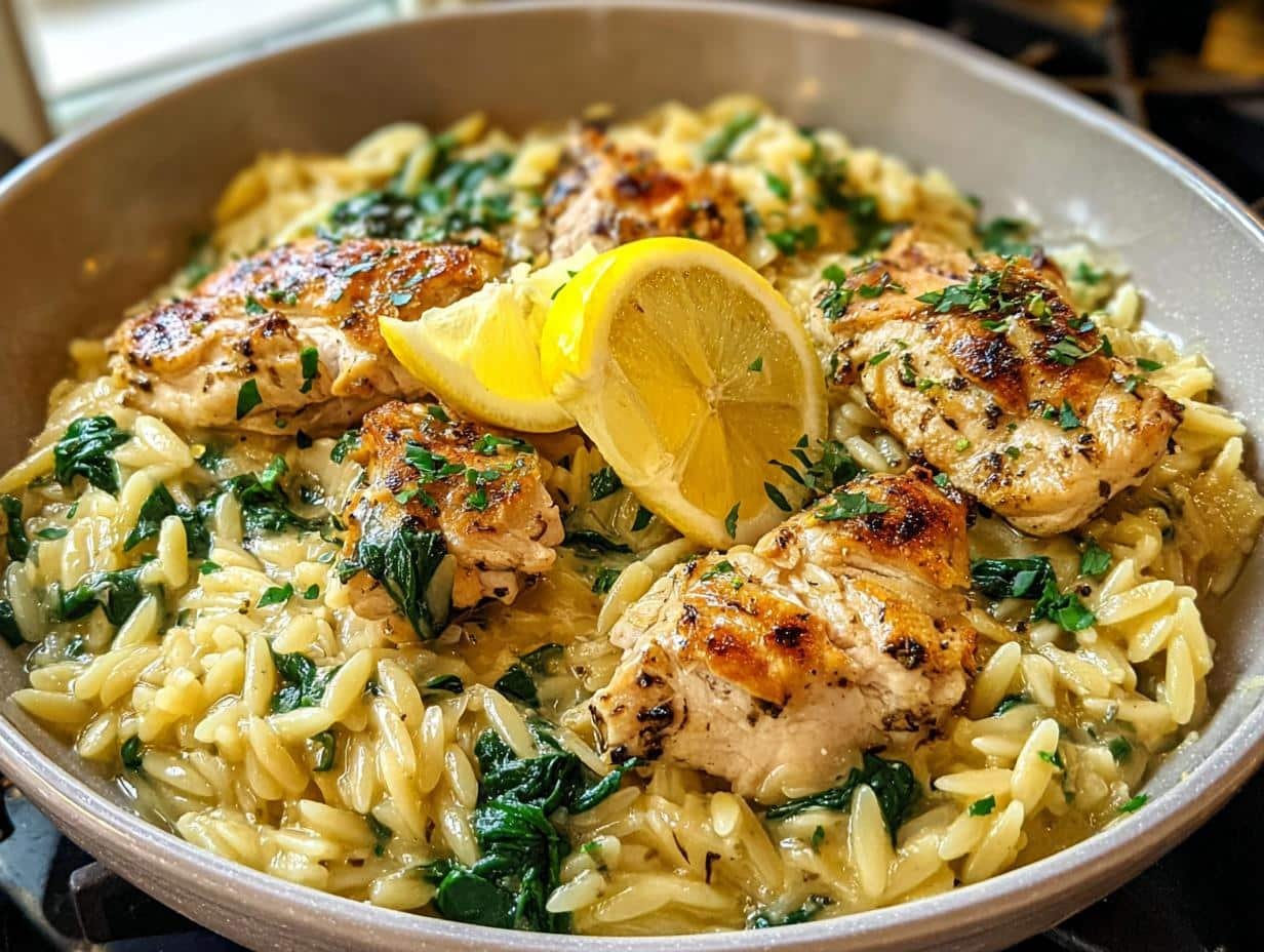 Incredible Lemon Chicken Orzo: 1 Pan Magic - Lemon Chicken Orzo Incredible - additional detail