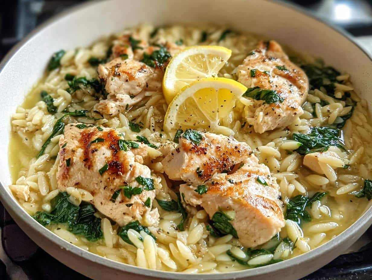 Incredible Lemon Chicken Orzo: 1 Pan Magic - Lemon Chicken Orzo Incredible - additional detail