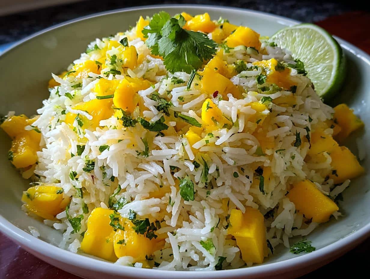 Bright Mango Lime Rice: 1 Flavor Secret - Mango Lime Rice Bright - main visual representation