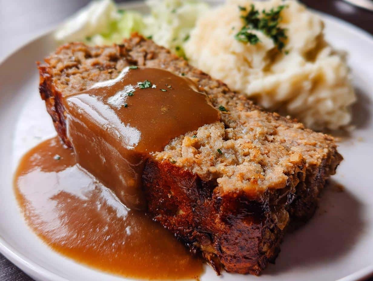 Meatloaf Brown Gravy: Amazing Comfort Food - Meatloaf Brown Gravy - additional detail