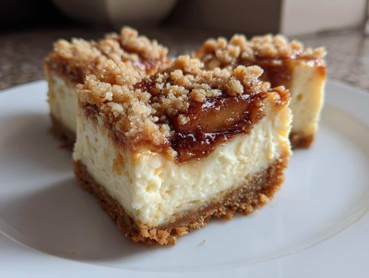 Peach Cobbler Cheesecake Bars: Pure Summer Bliss - Peach Cobbler Cheesecake Bars - additional detail