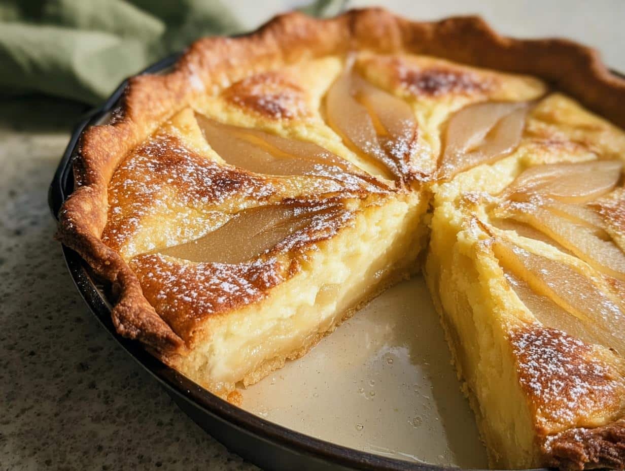 Pear Custard Pie
