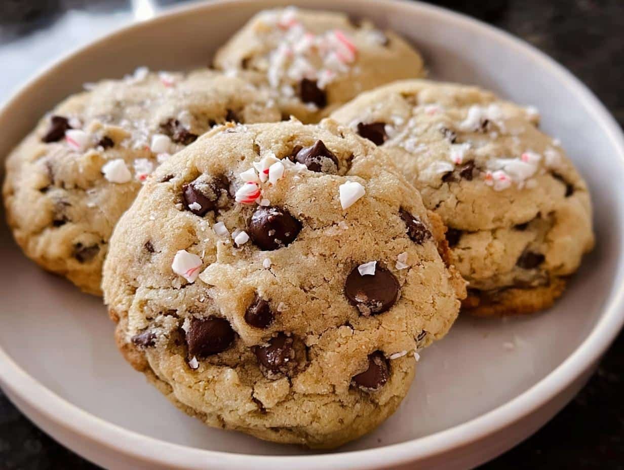 Peppermint Chocolate Cookies: 10 Festive Bites - Peppermint Chocolate Chip Cookies - additional detail