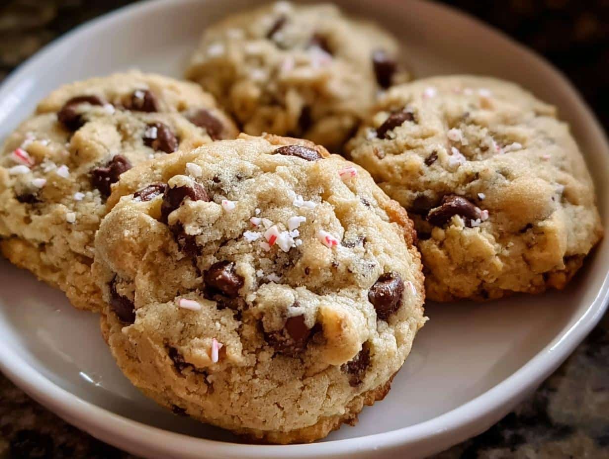 Peppermint Chocolate Cookies: 10 Festive Bites - Peppermint Chocolate Chip Cookies - additional detail