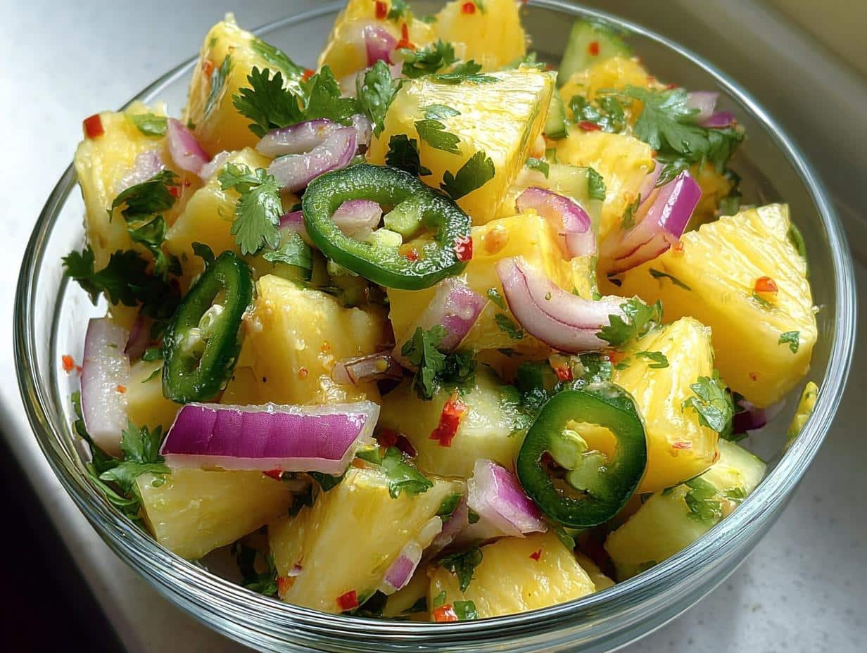 Pineapple Cucumber Salad: 15 Min Refreshing Treat - Pineapple Cucumber Salad - main visual representation