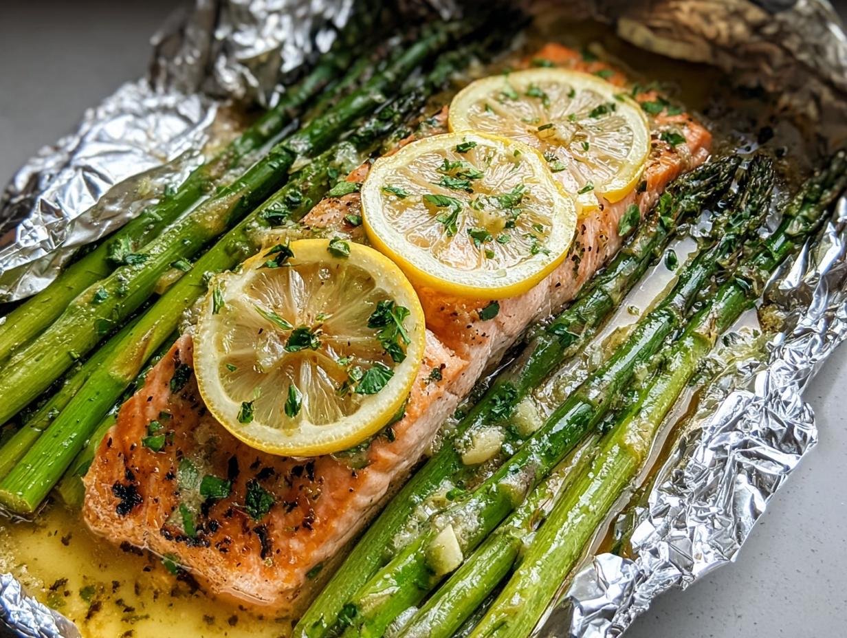 Salmon Asparagus Foil Packs