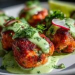 Salmon Meatballs Creamy Avocado