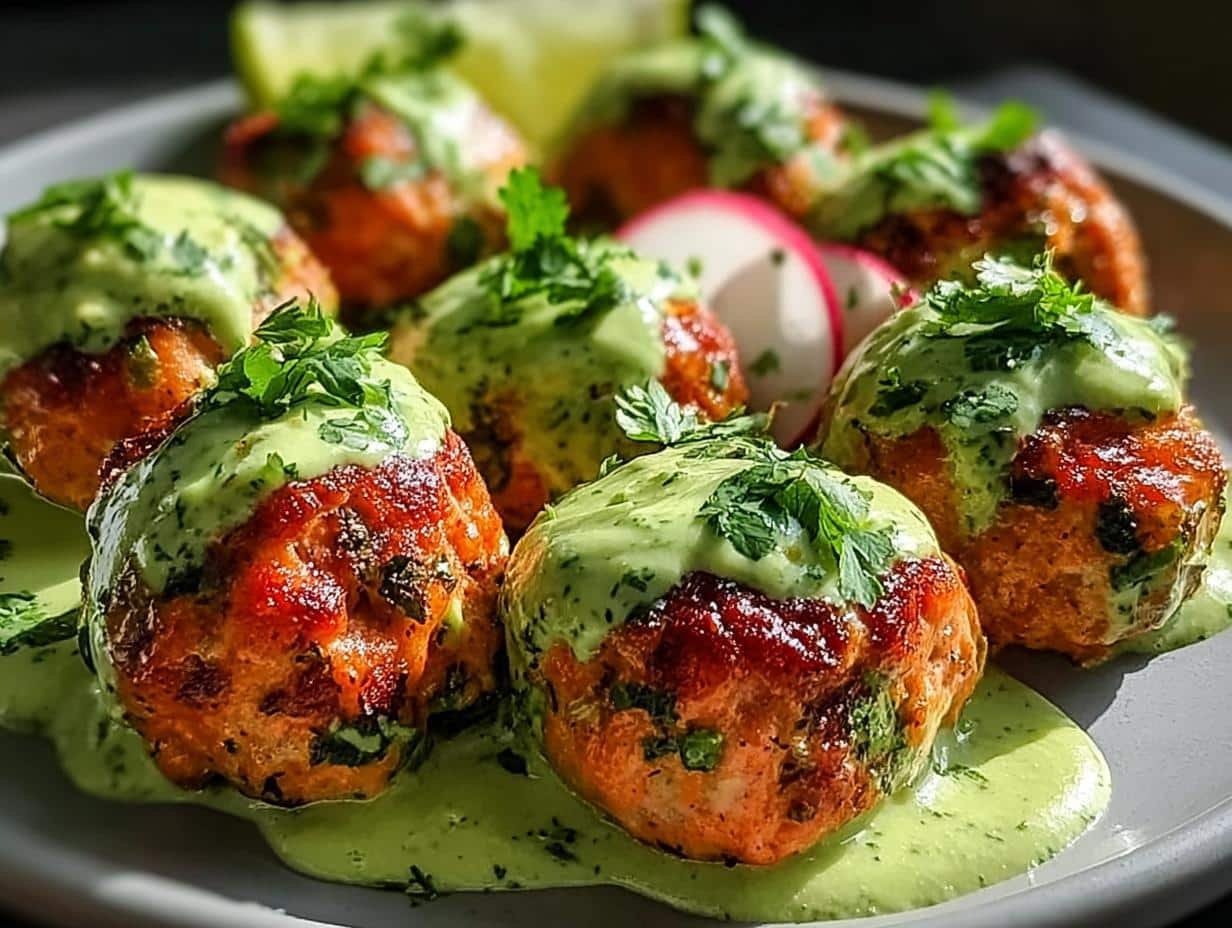 Delicious Salmon Meatballs Creamy Avocado Soon - Salmon Meatballs Creamy Avocado - additional detail