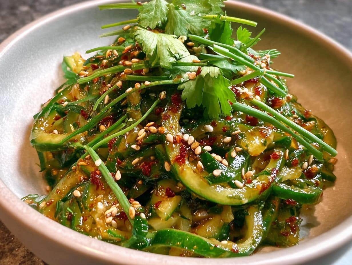 Spicy Cucumber Salad: 15-Minute Flavor Burst - Spicy Cucumber Salad - additional detail