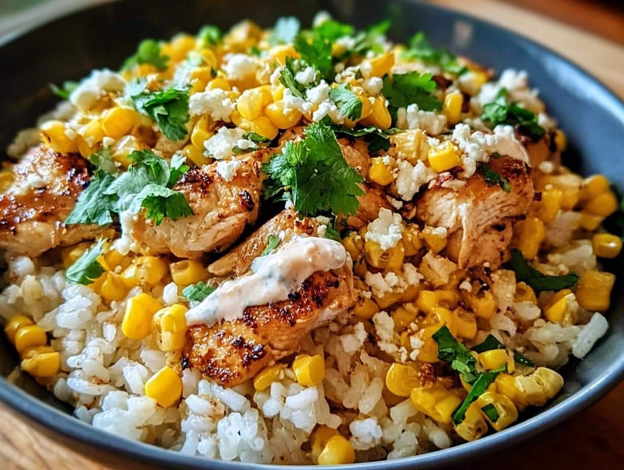 Street Corn Chicken Rice